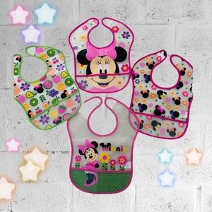 New Minnie Mouse Plastic Bibs